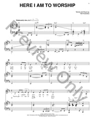Here I Am to Worship piano sheet music cover
